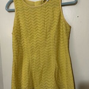 Banana Republic Mustard Chevron Tank Top